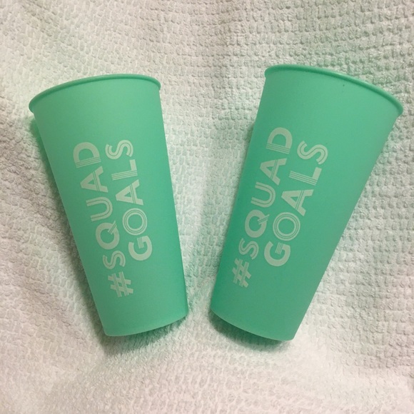 NWOT #SquadGoals Plastic Tumbler Pair - Picture 2 of 4